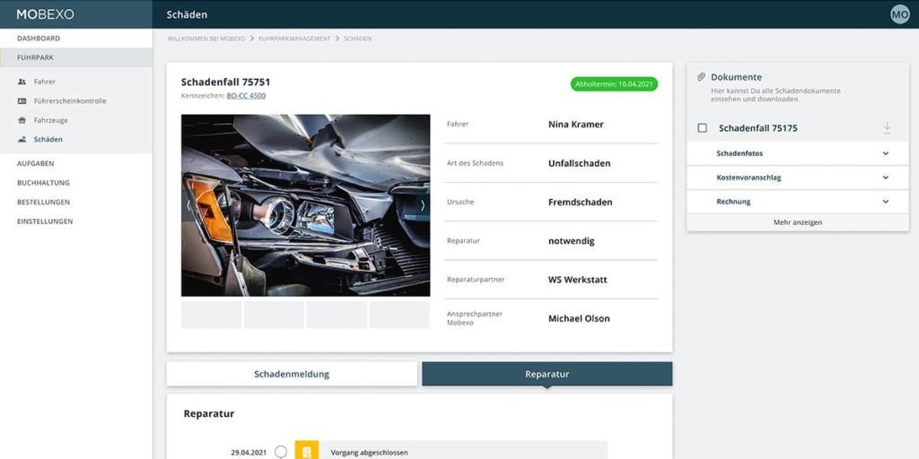 Schadenmanagement und Schadenakten