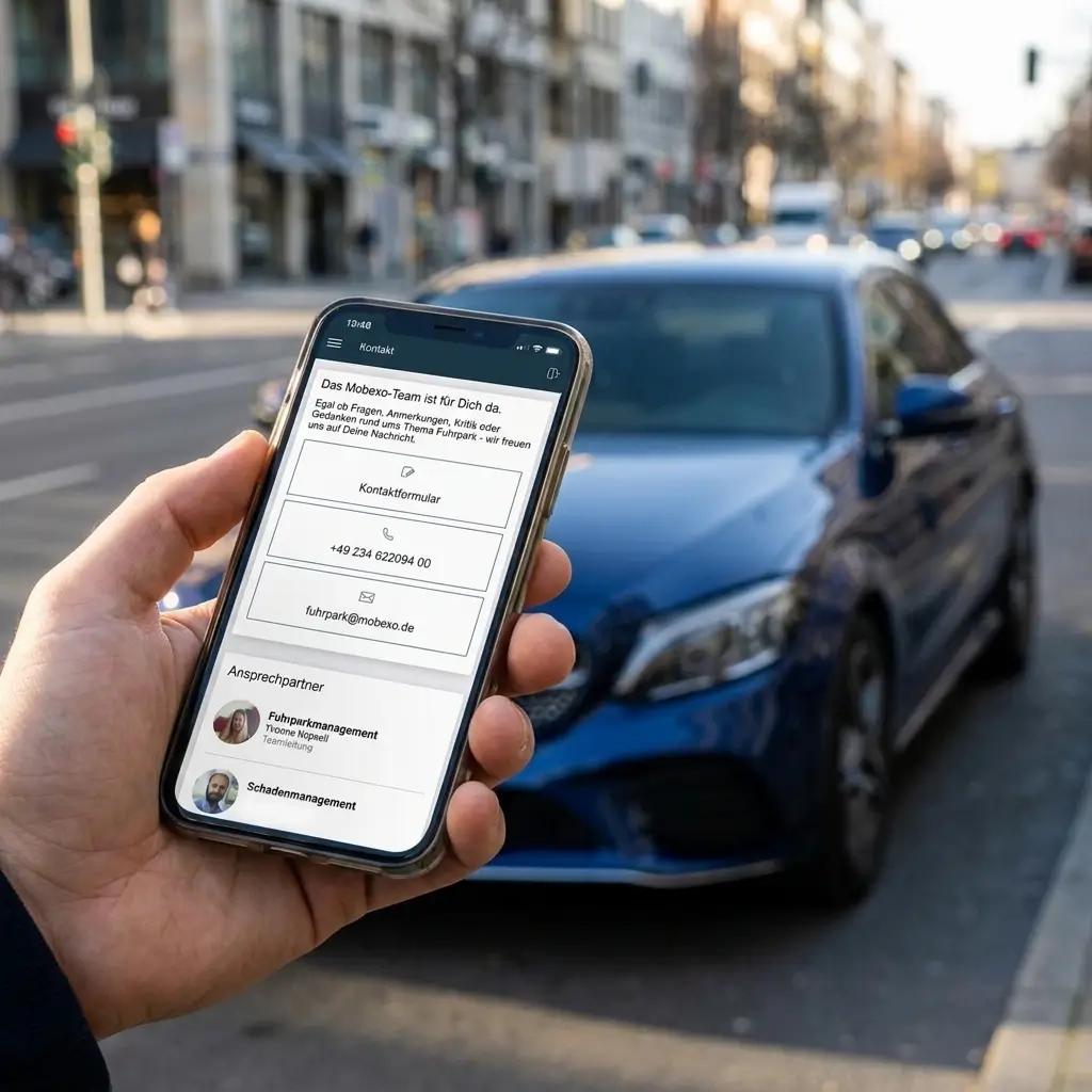Die App, die Ihrem Fuhrparkteam Arbeit abnimmt.