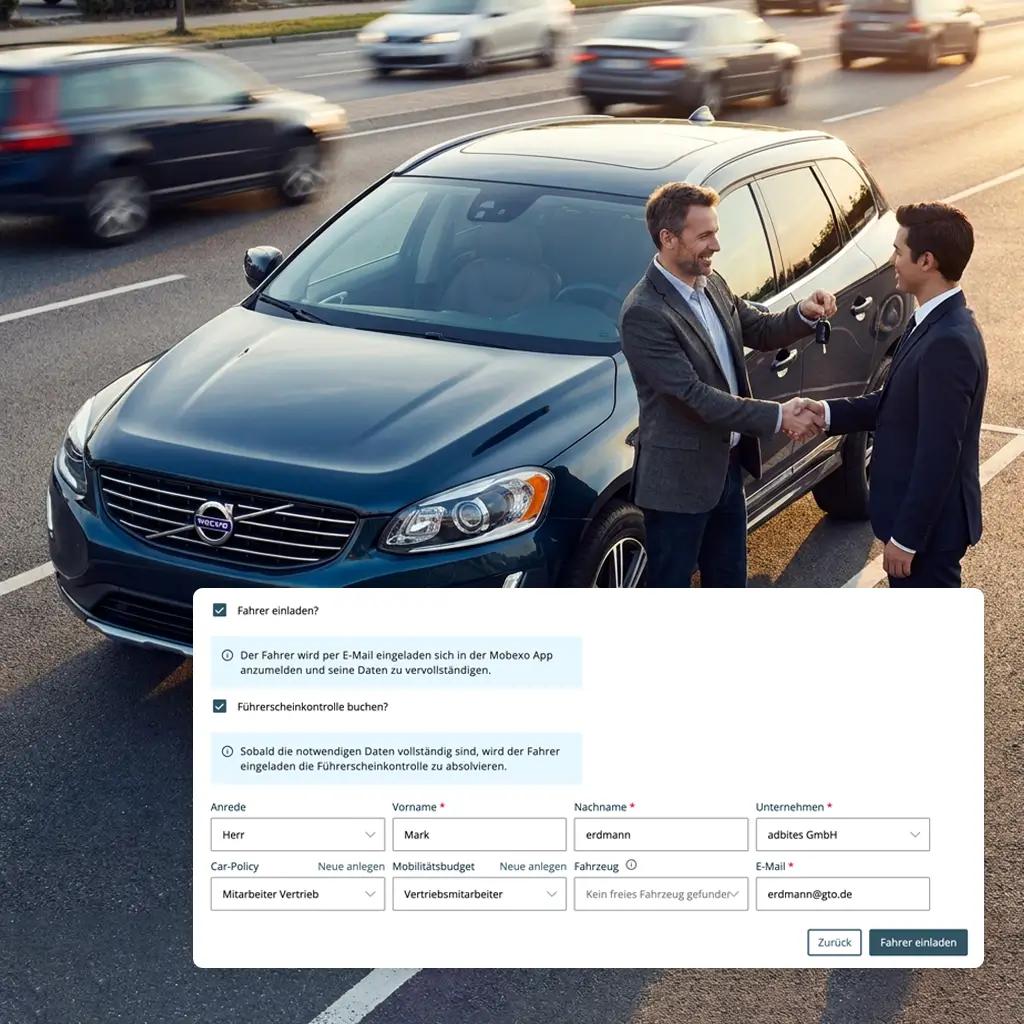 Fahrer und Mobilitätsbudgets. Einfach angelegt.