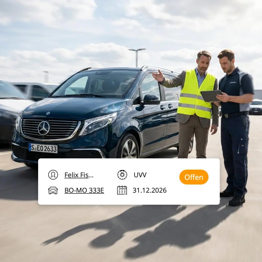 UVV-Prüfung und Unterweisung. Automatisiert.