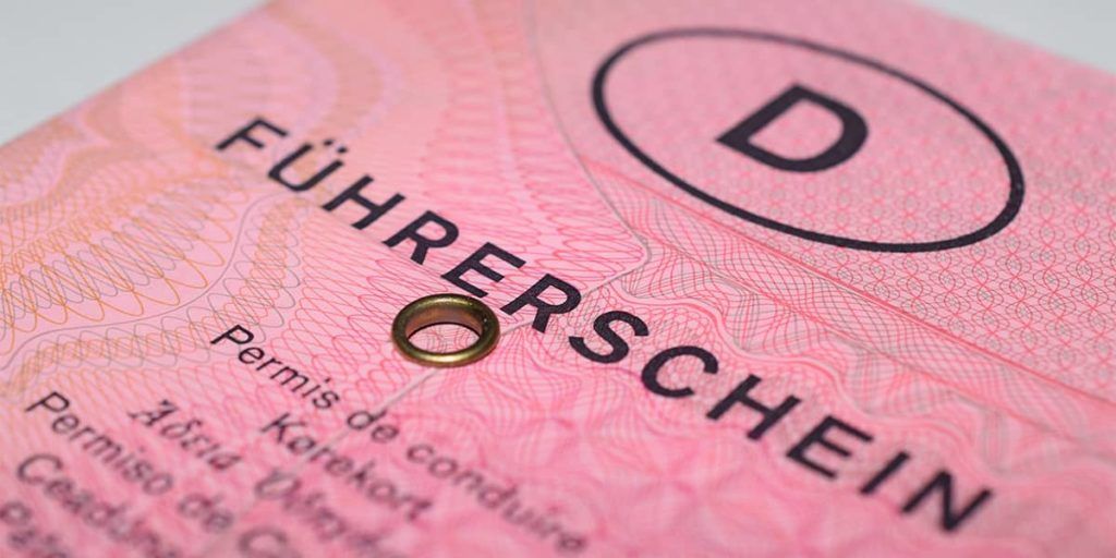 Sicherheitsmerkmale original Führerschein
