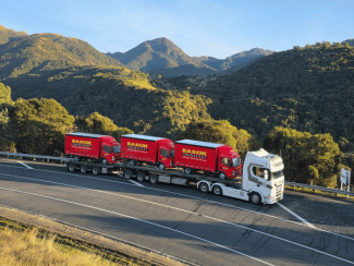 Bascik Transport WGN trucks enroute