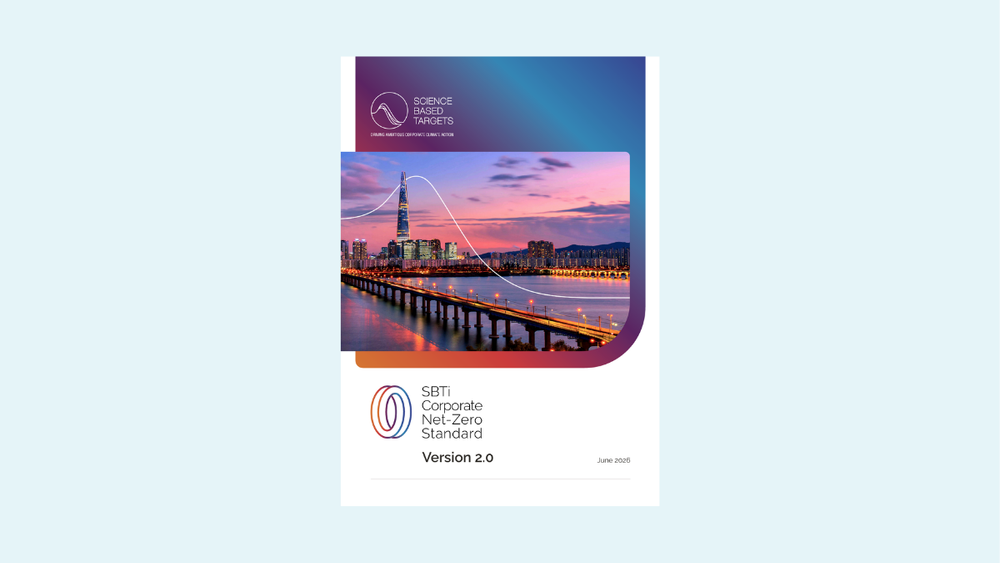Cover image of the SBTi Corporate Net-Zero Standard document Cover image of the SBTi Corporate Net-Zero Standard document