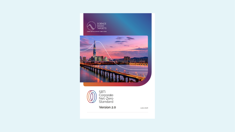Cover image of the SBTi Corporate Net-Zero Standard document