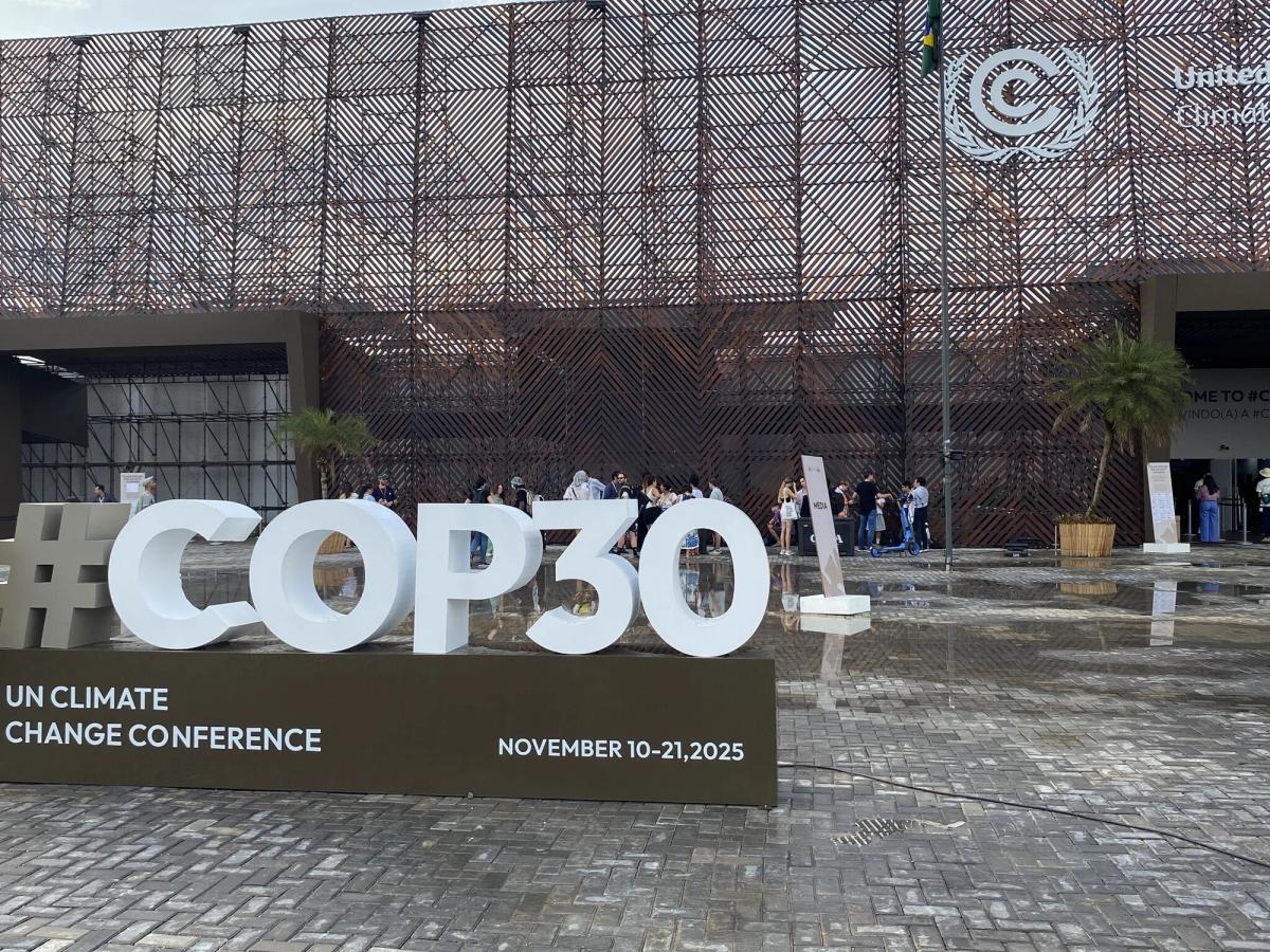 COP30 conference entrance in Balem Brazil