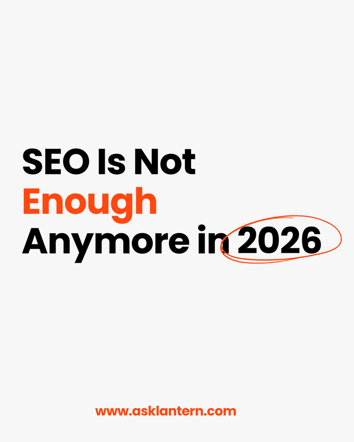 SEO Is Not Enough Anymore in 2026