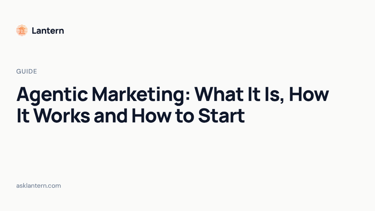Agentic Marketing: What It Is, How It Works and How to Start