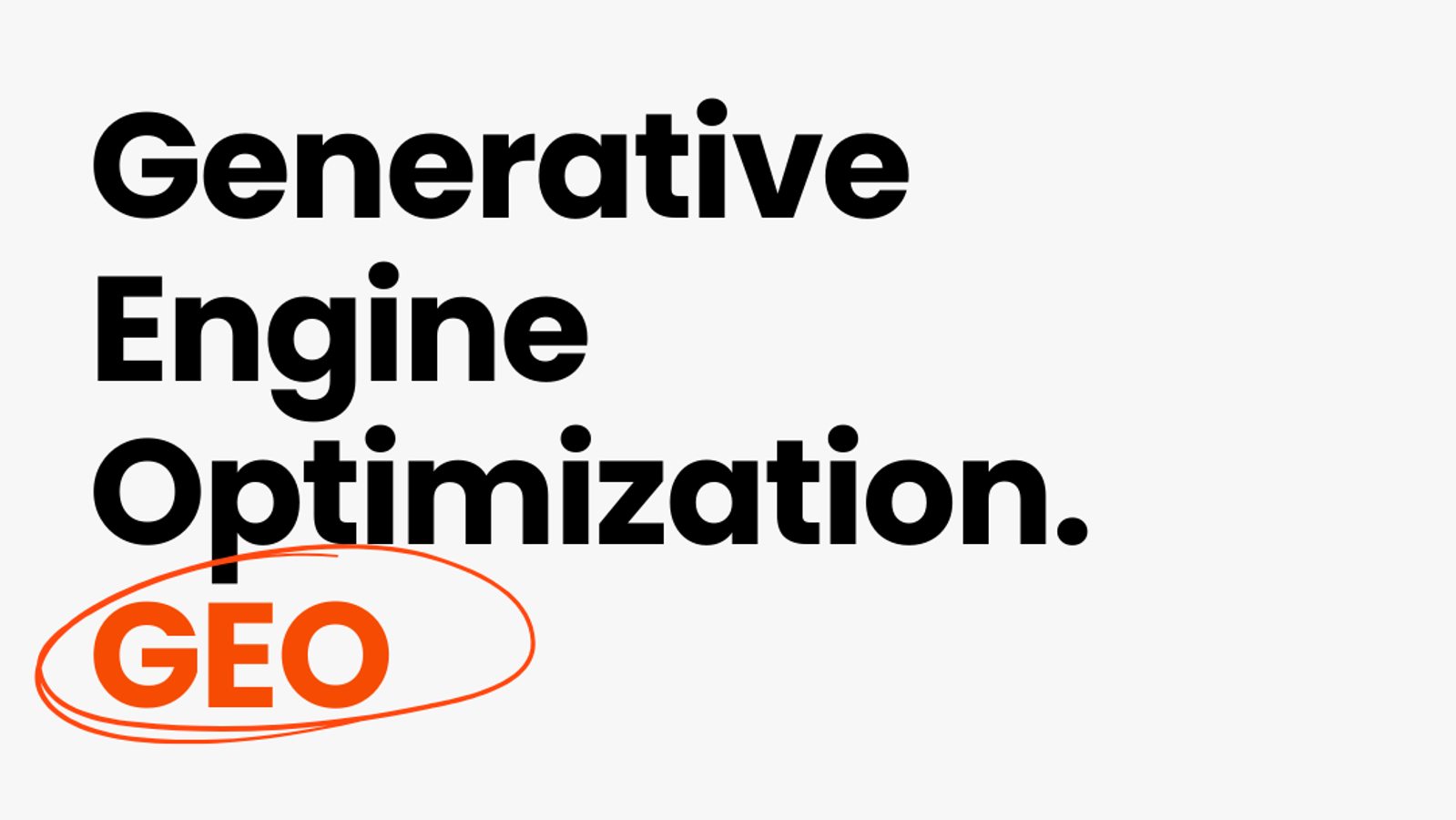 Generative engine Optimization