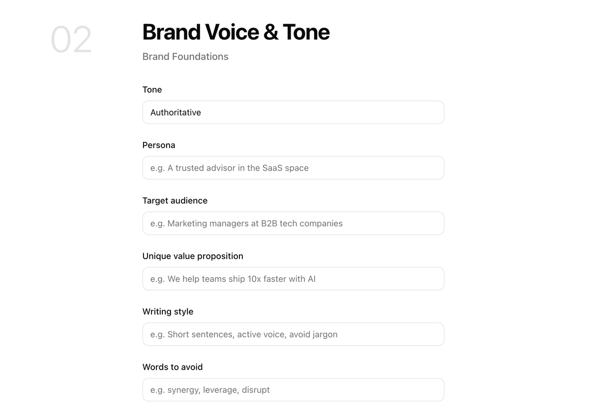 Brand Voice and tone