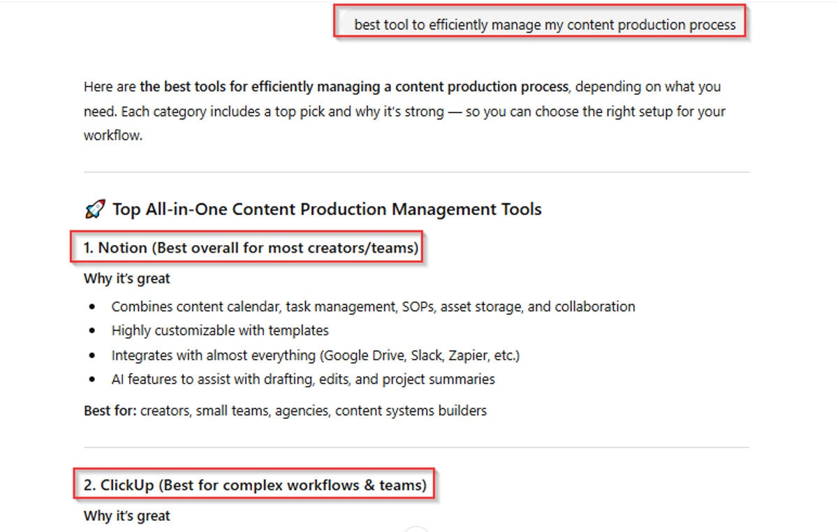 chat gpt prompt screenshot