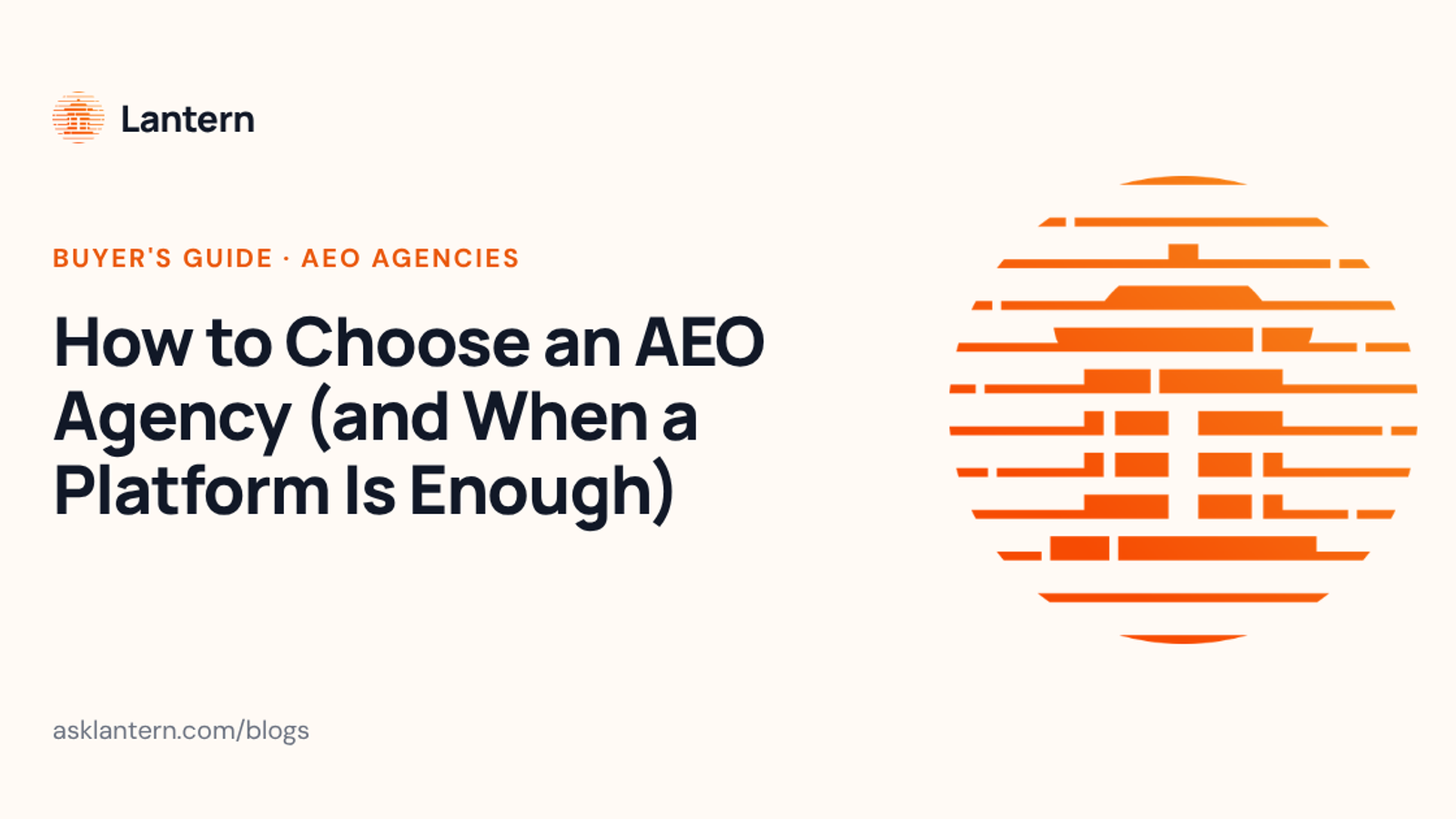 How to Choose an AEO Agency (and When a Platform Is Enough)