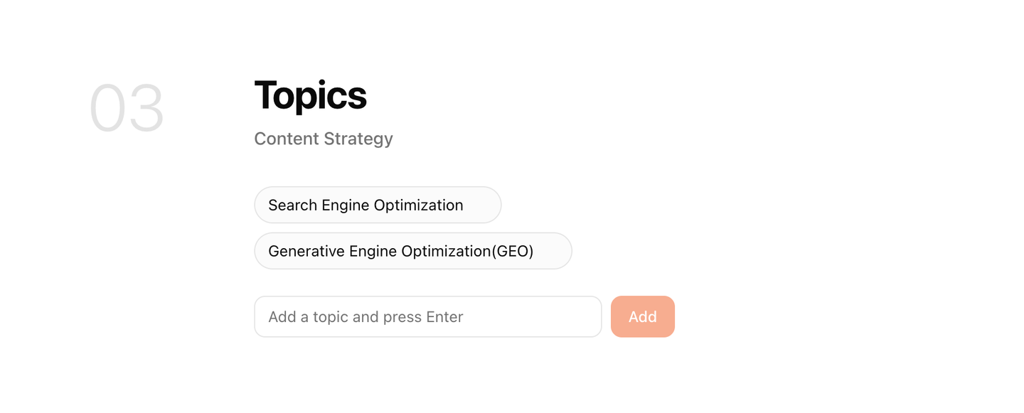 Brand topics