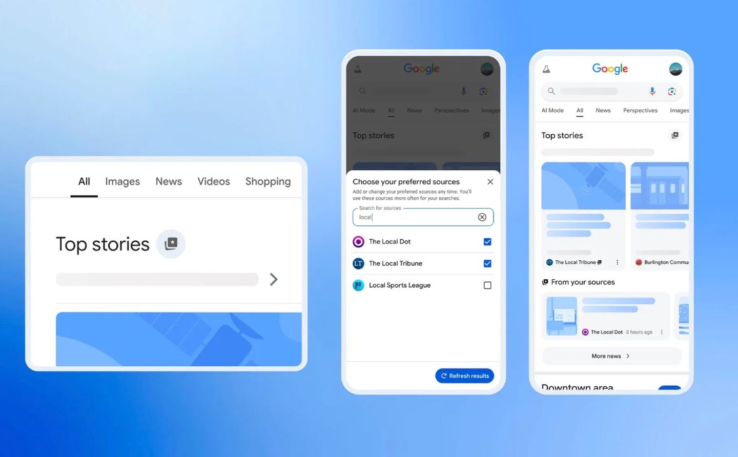 Google launches preferred sources 