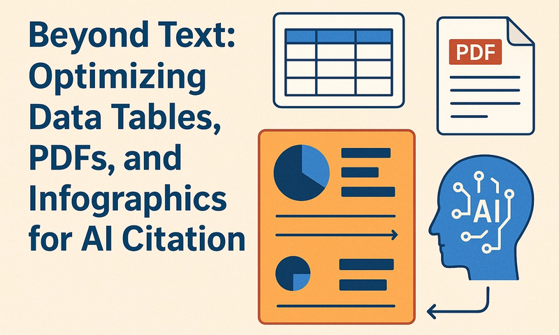 Beyond Text: Optimizing Data Tables, PDFs, and Infographics for AI Citation