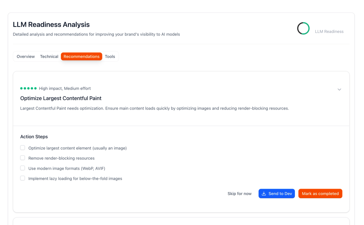 strategic reccomendations