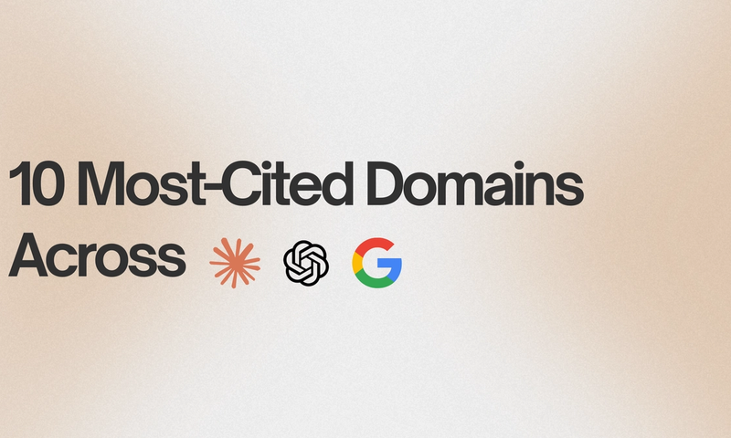 10 Most-Cited Domains Across ChatGPT, Perplexity, Gemini, and Claude.