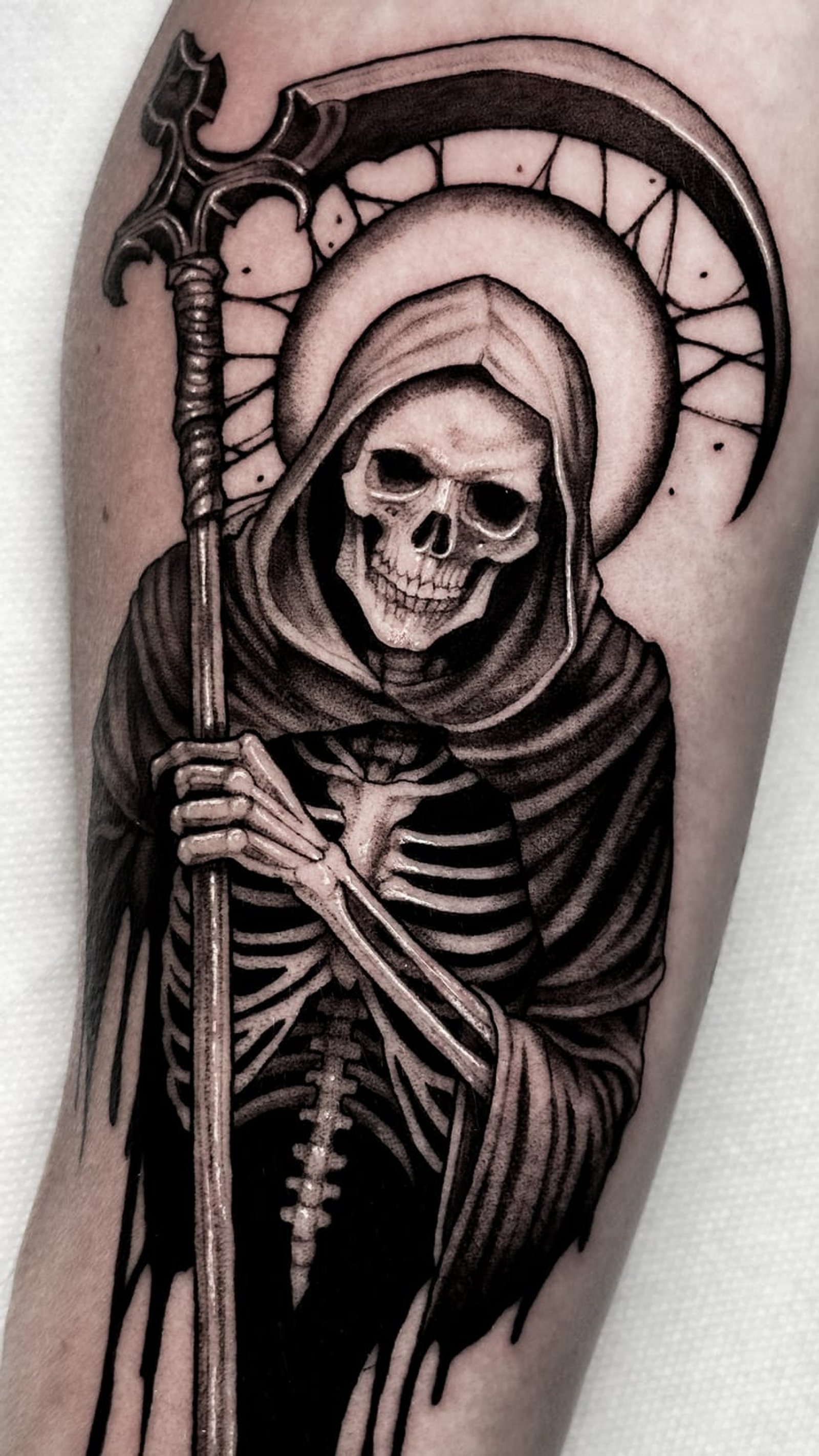Tatouage Blackwork — Jambe, 2025