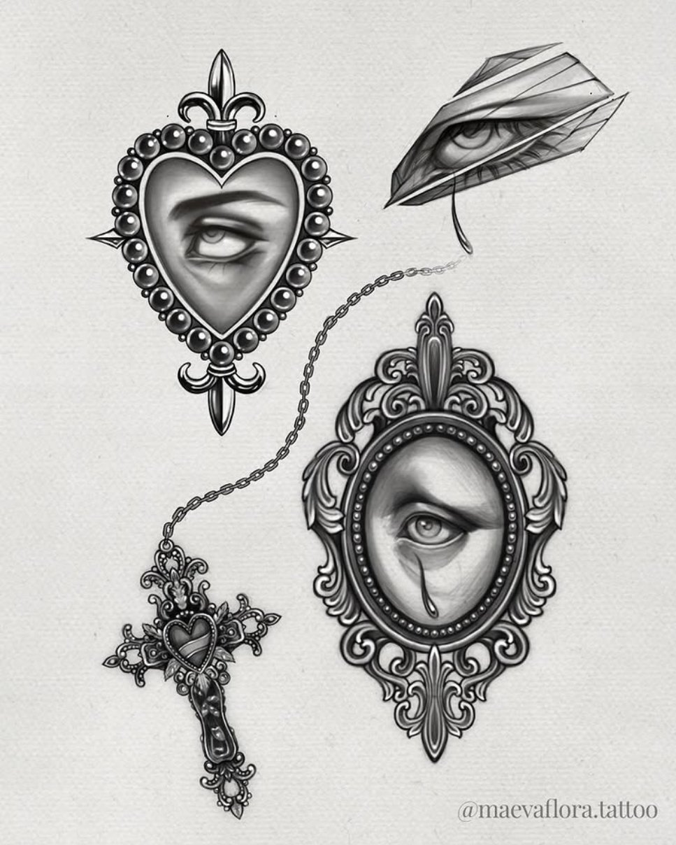 Tatouage de Maeva Flora — Occult objects