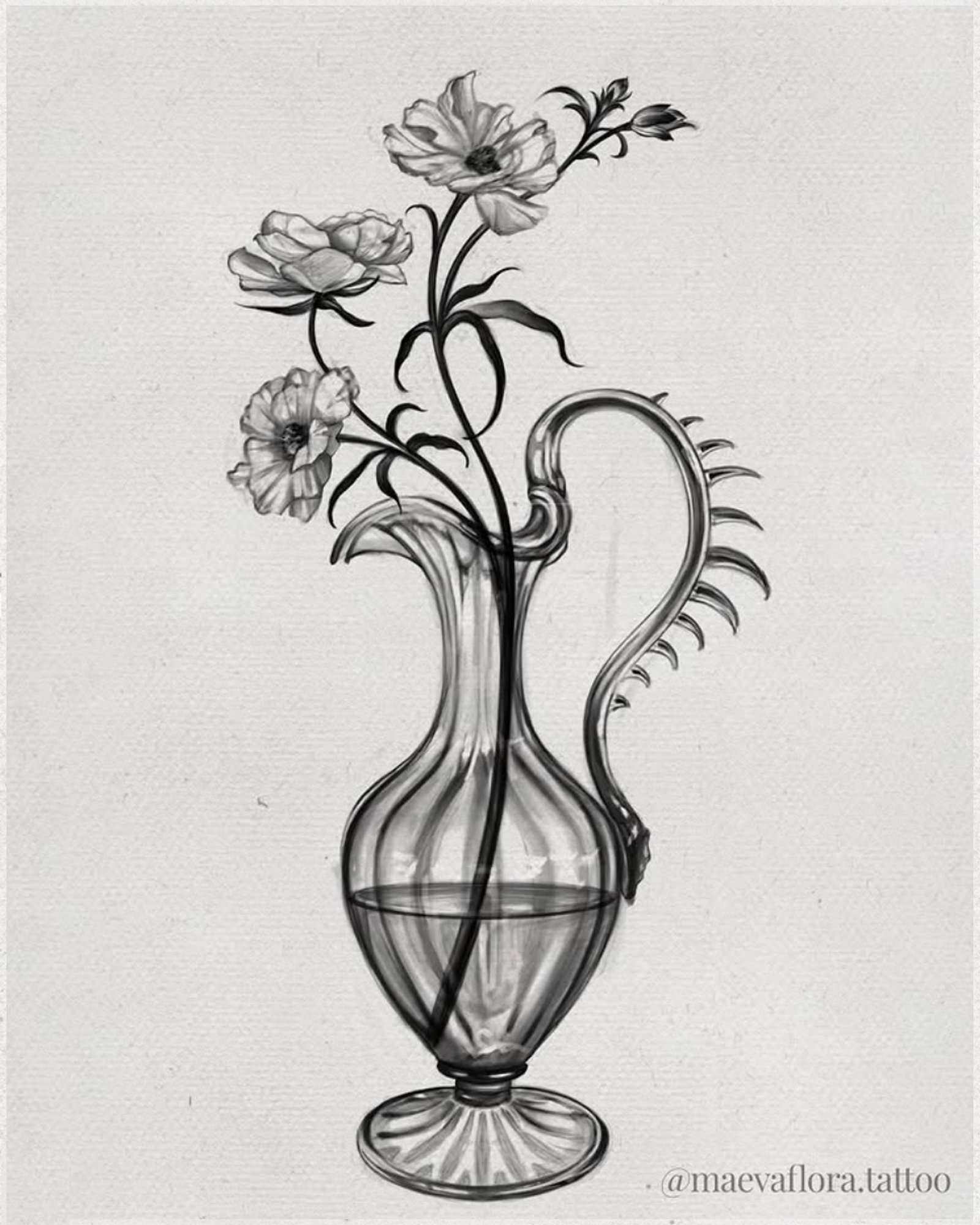 Tatouage de Maeva Flora — Vase - 23cm min