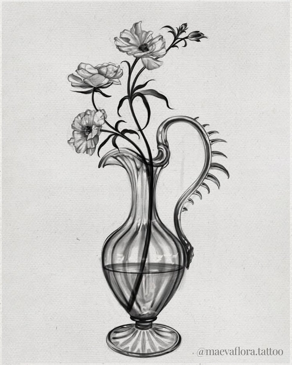 Tatouage de Maeva Flora — Vase - 23cm min
