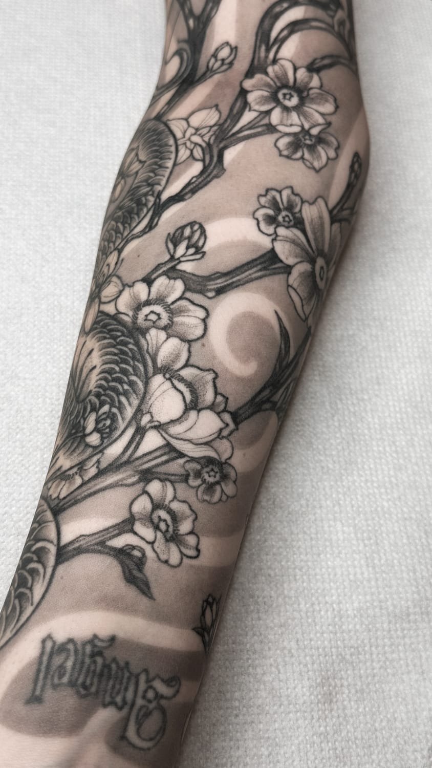 Tatouage Floral — Bras, 2024