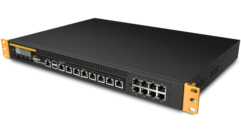 SD-WAN router combining 13 WAN links designed for large enterprises.