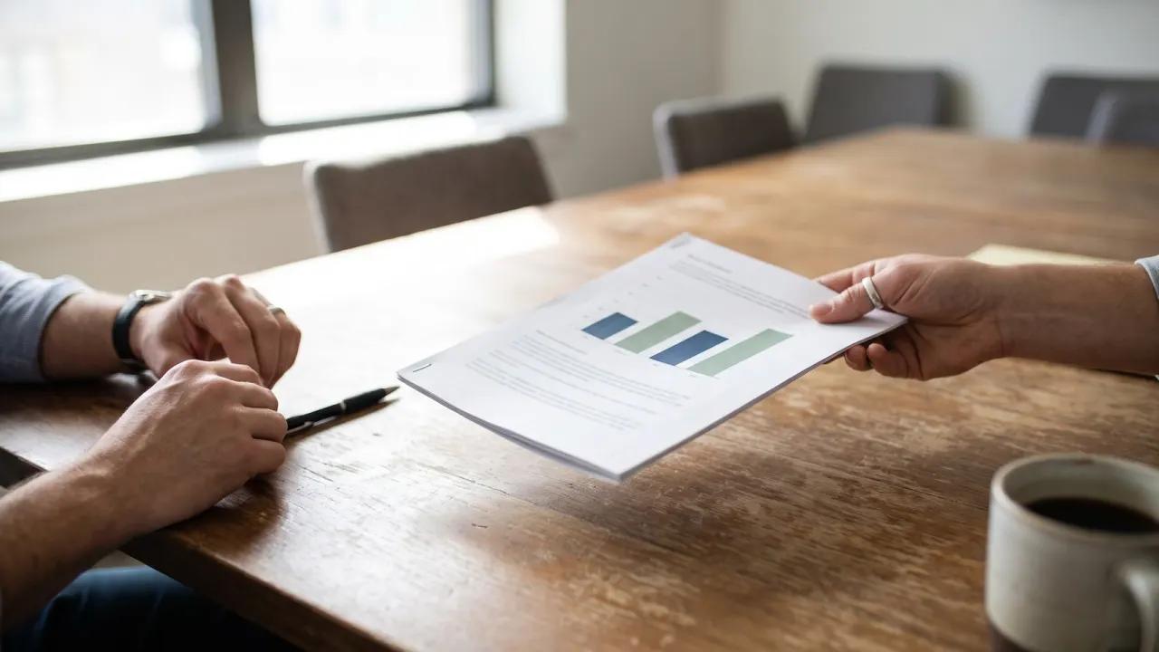 Ondernemer werkt aan een duurzaamheidsrapportage