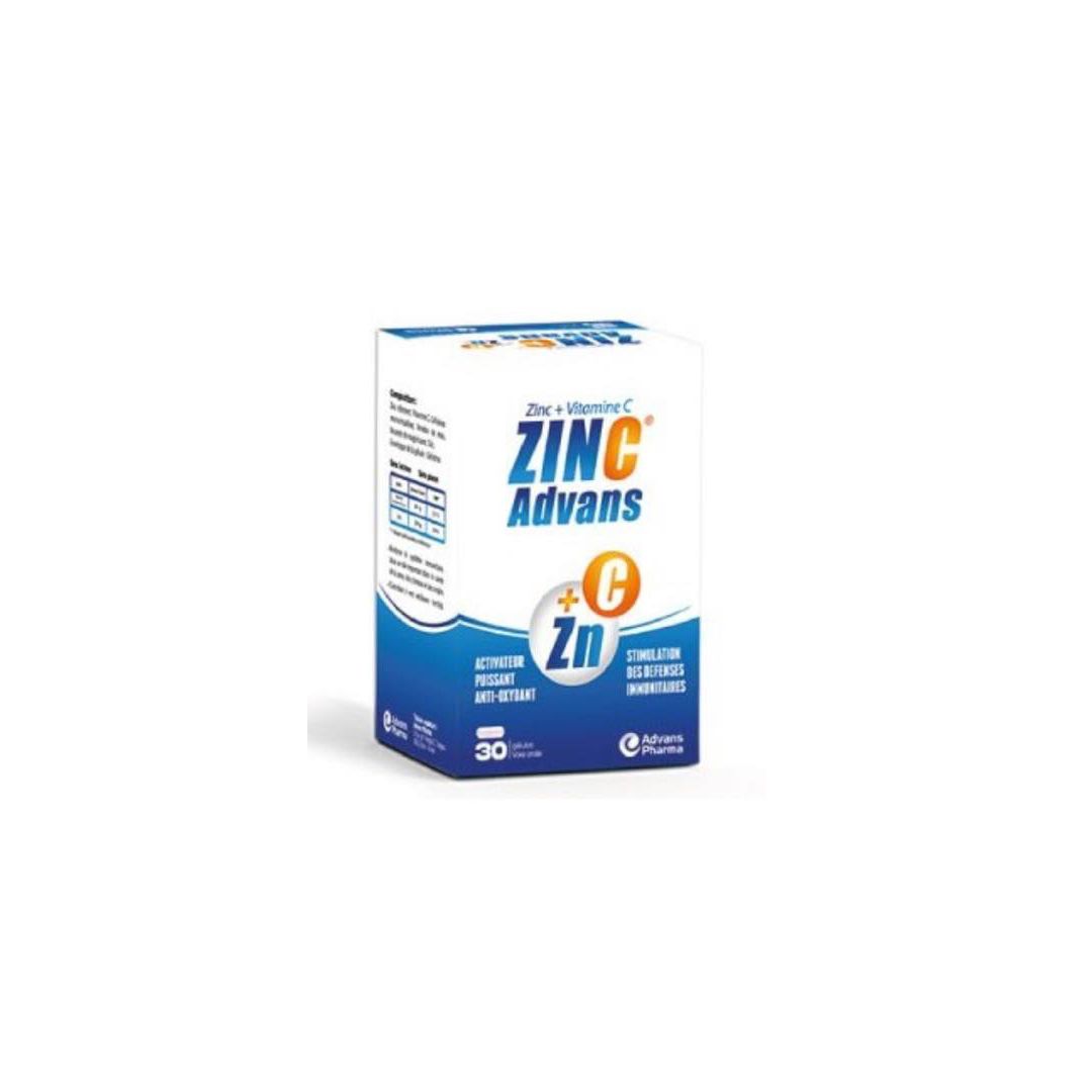 ZINC ADVANS, 30 GELULES ADVANS PHARMA 