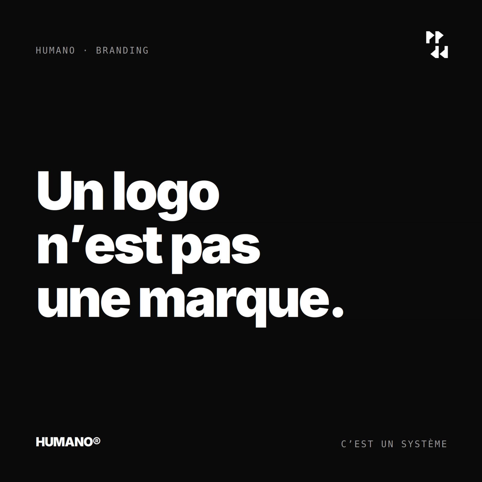 Un logo n'est pas une marque.