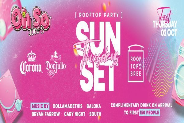Picture of SUNSET FIRST THURSDAYS ROOFTOP PARTY  cover image