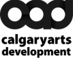 Calgary Arts Development logo in black on a transparent background