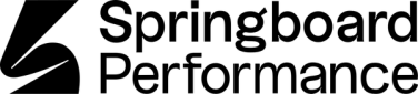 Springboard Performance logo in black on a transparent background