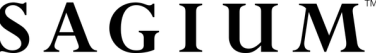 Sagium logo in black on a transparent background