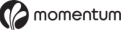 Momentum logo in black on a transparent background