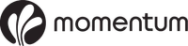 Momentum logo in black on a transparent background