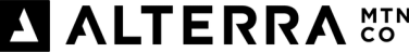 Alterra Mountain Company logo in black on a transparent background