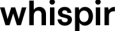 The 'whispir' logo wordmark set in lowercase black lettering.