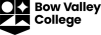 Bow Valley College knockout logo in black on a transparent background