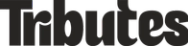 Tributes logo in black on a transparent background