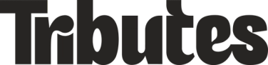 Tributes logo in black on a transparent background