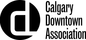 Calgary Downtown Association logo in black on a transparent background