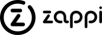 The Zappi logo in black, featuring a circled 'Z' monogram followed by the word 'zappi' in rounded lowercase lettering.