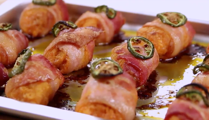 Bacon Wrapped Chicken Poppers