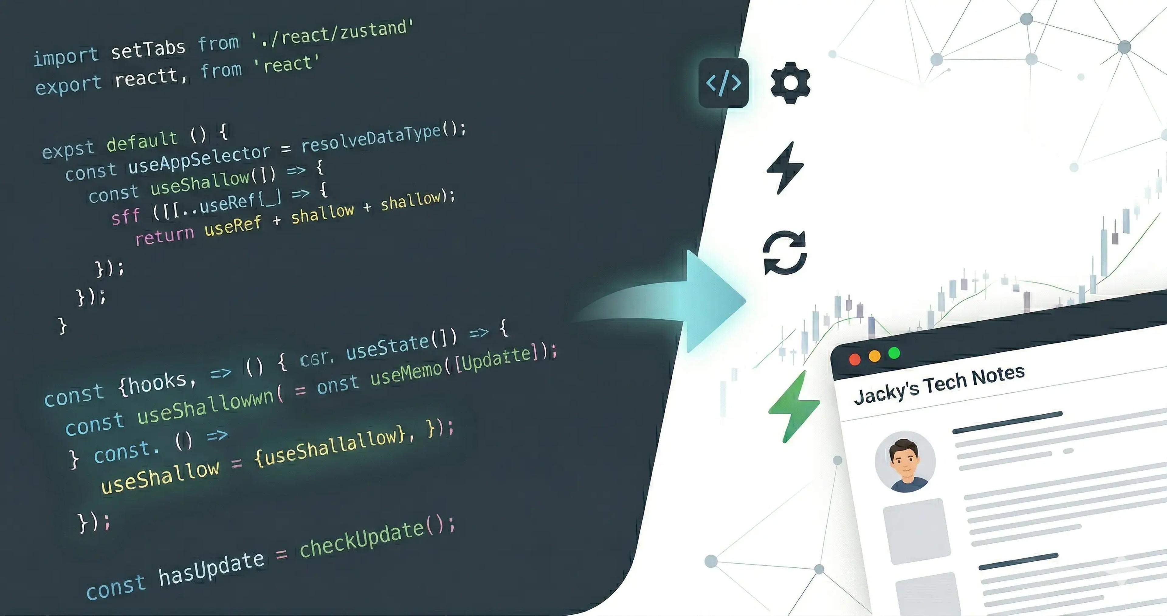 告別冗長的穩定化邏輯：用 useShallow 讓你的 Zustand Selector 乾淨又精準