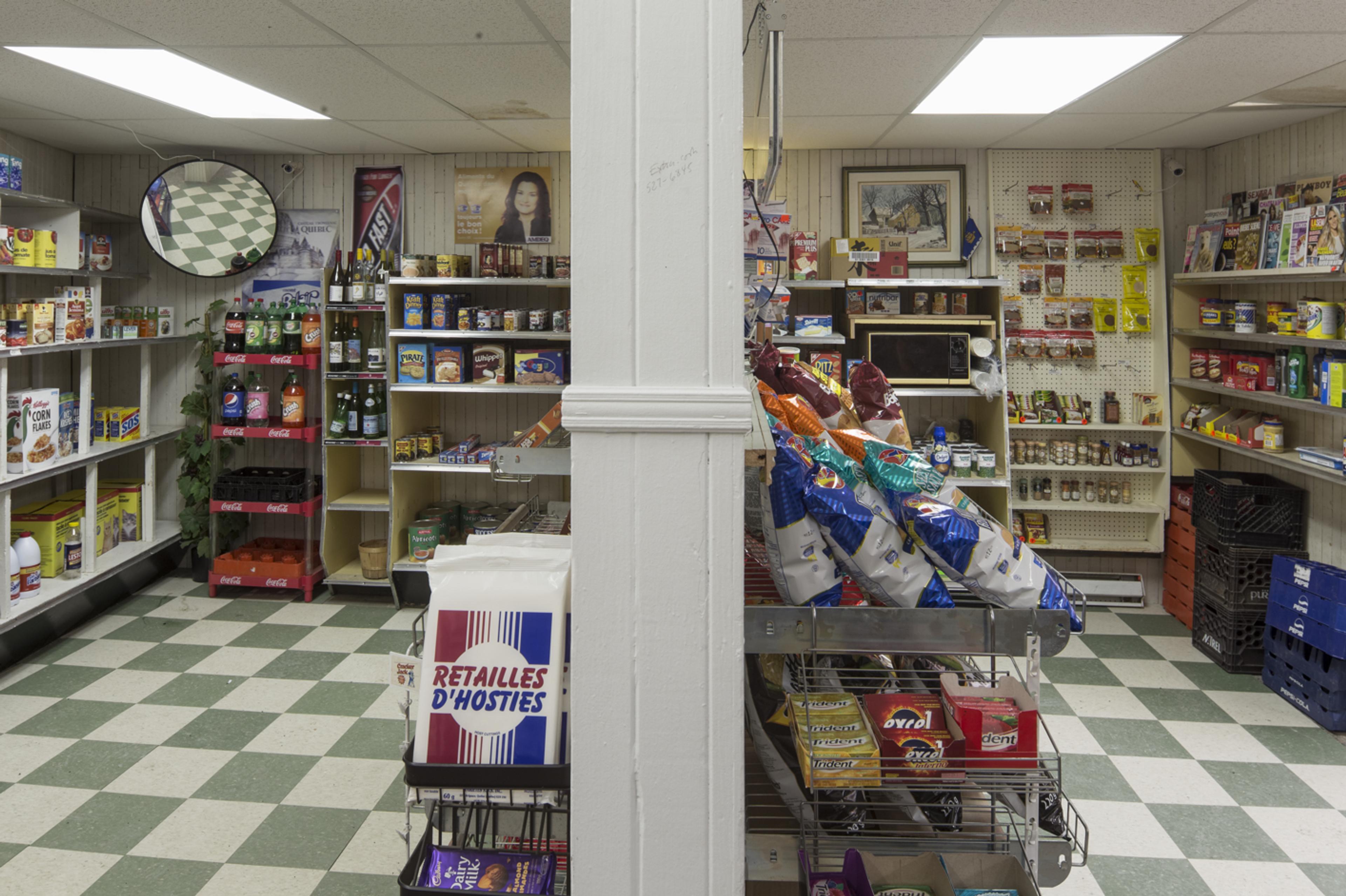 The inside of a convenience store.