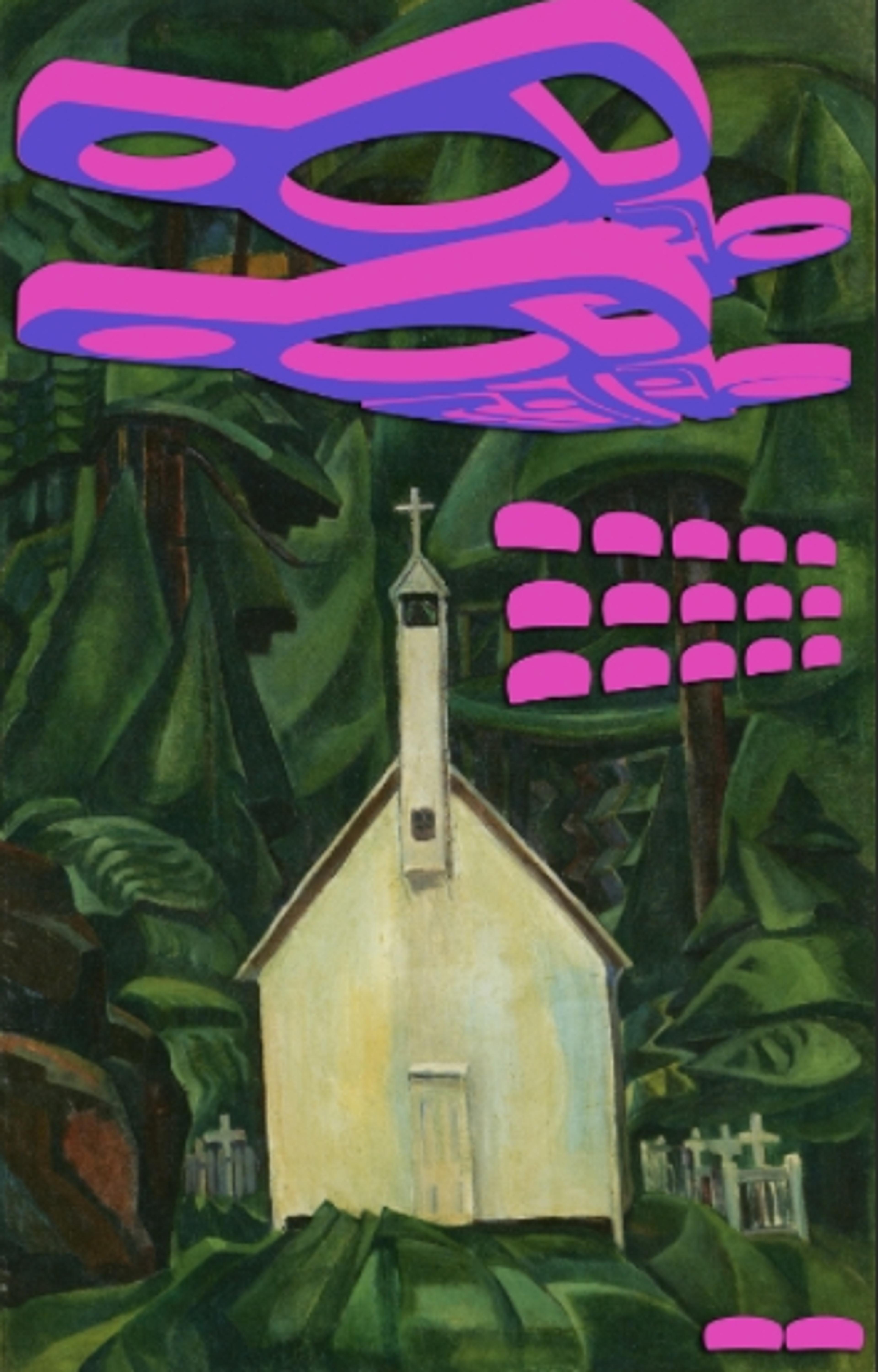 Re-Invaders: Digital Intervention on an Emily Carr Painting
