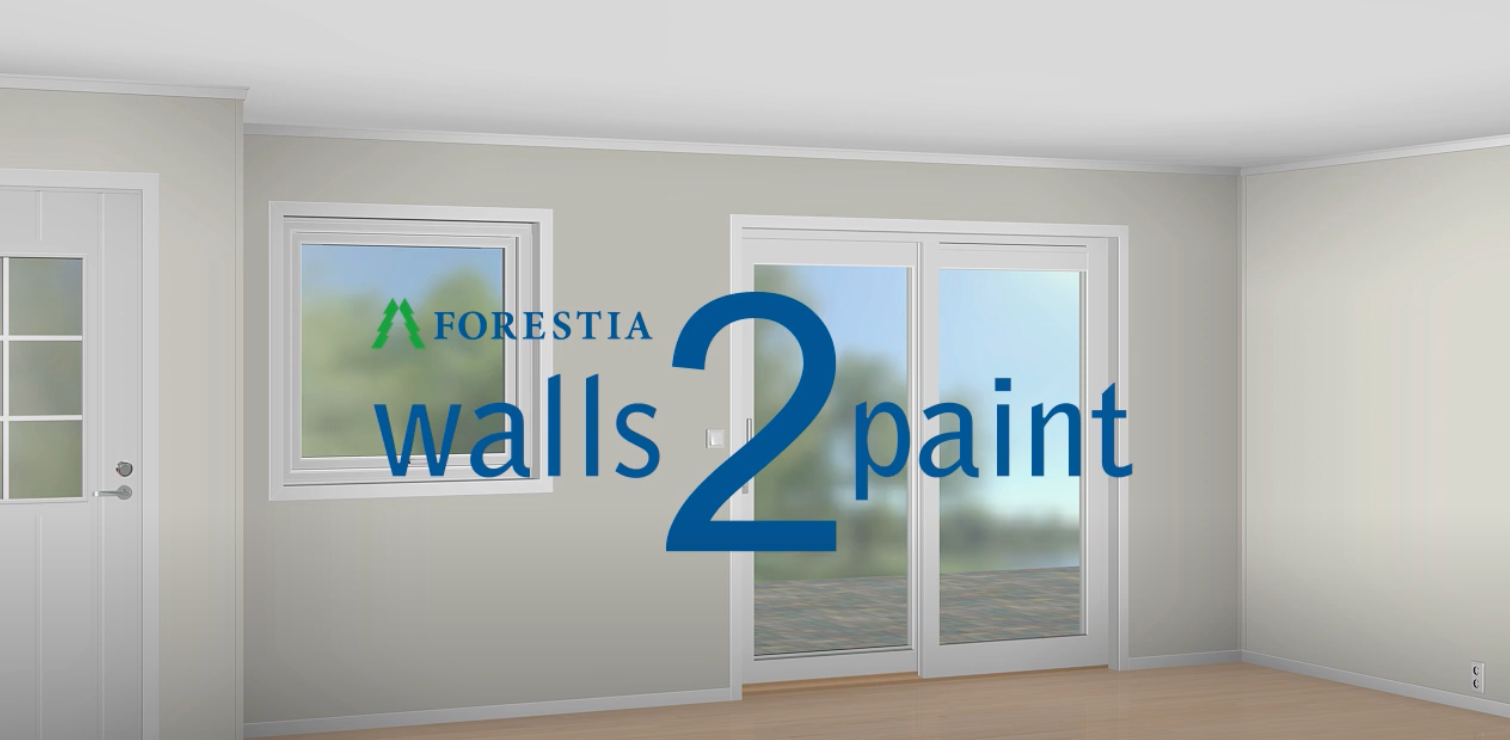 Skjermbilde av Walls2Paint montering video.