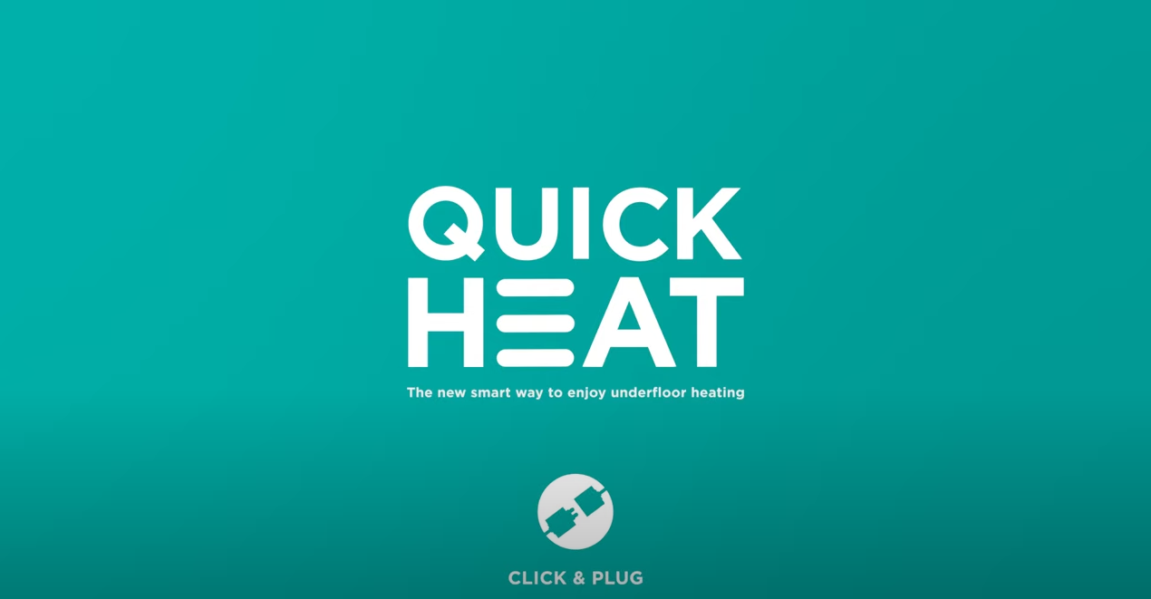 Forsidebilde til video om installering av QuickHeat gulvvarme fra Pergo.