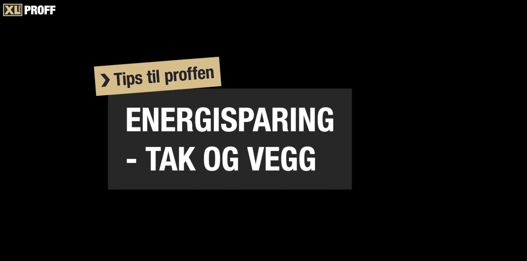 Skjermbilde av video om energisparing for tak og vegg.