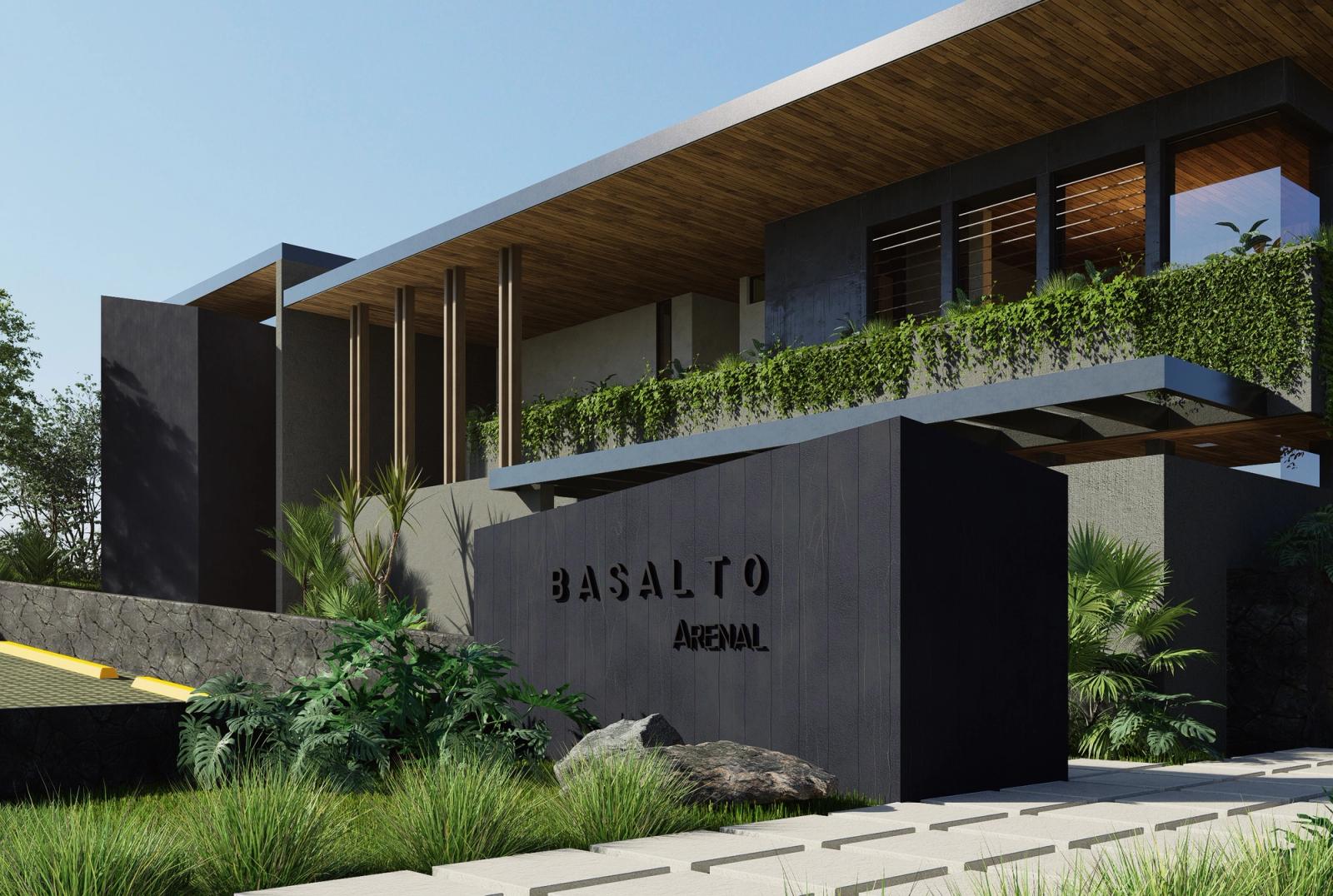 View of Basalto house from the entrance
